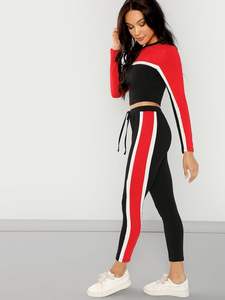 beautiful custom logo full zip Breathable women Fitted Gym Training Tracksuit - Product Image 4