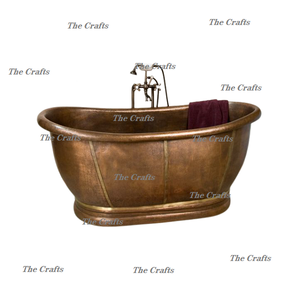 Bañera de cobre sólido con bañera de calidad superior, bañera de tamaño y forma personalizados al por mayor - Product Image 6