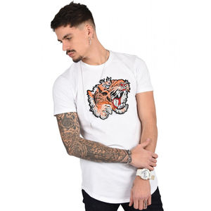 T-shirt à manches courtes en coton pour hommes, jersey respirant tricoté, échantillon personnalisé d'impression numérique, motif de logo de grande taille - Product Image 5