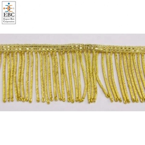 OEM Wholesale Decoration Bullion <strong>Fringe</strong> Customized Metal <strong>Fringe</strong> High Quality Custom Trim <strong>Tassel</strong> <strong>Fringe</strong> Liturgical Use - Product Image 2