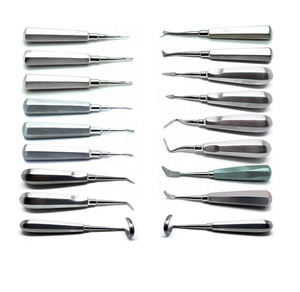 Instrument dentaire mini invasif, élévateur dentaire, Extraction des dents, dentiste, élévateur à racines incurvées, en acier inoxydable par UAMED - Product Image 2