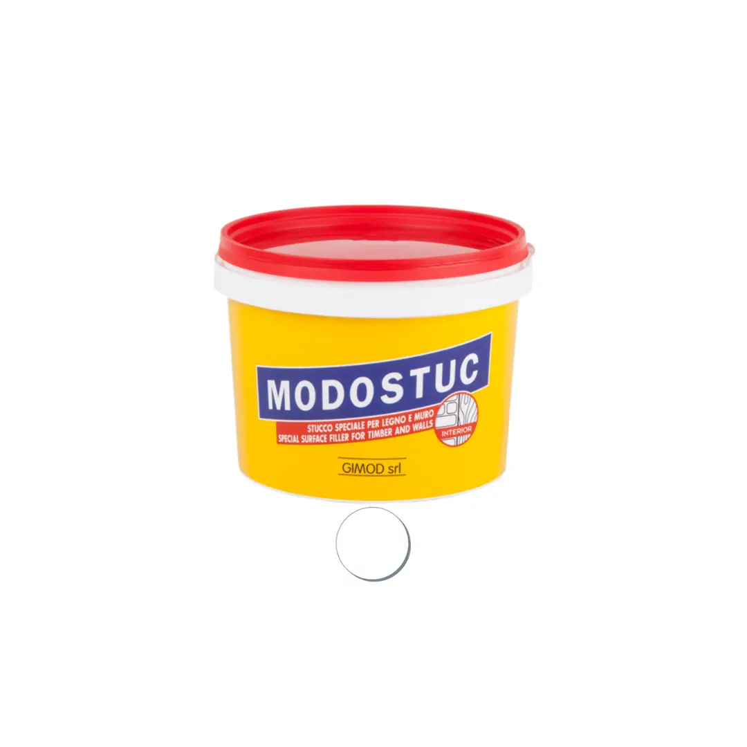 Modostuc Professional Filler For Wood And Wall Repairs, Coating and Paint - Furniture Production Market - White 0,5Kg
