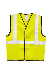 Chaleco para correr de poliéster 100% personalizado, ropa de seguridad de protección reflectante alta con cremallera multibolsillo, a prueba de agua - Product Image 2