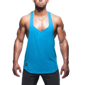 Stringers Vest Gold Supplier Gym Tank Top Custom Printed Stringers Vest T-Back Singlets - Product Image 1