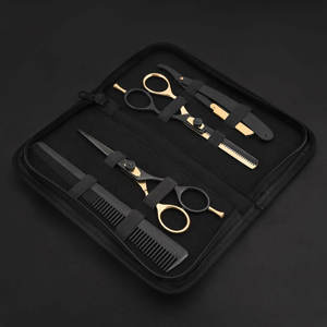 Ciseaux de coiffure professionnels en acier inoxydable à 28 dents, pour droitiers, à long manche - Product Image 2