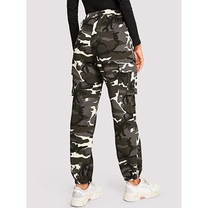 Pantalon Cargo femme taille haute avec poches Offre Spéciale Style Hip Hop Joggers Streetwear pantalon hiver dentelle et décoration peinte - Product Image 4