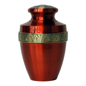 Brass Cremation Urn with Full Carving Best Selling Design <b>for</b> Funerals - Hot Selling Brass <b>Keepsake</b> Adult Urn <b>for</b> Sale - Product Image 2