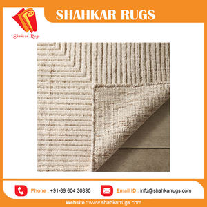 Tapis moderne en laine douce et moelleuse, grand format, antidérapant, à motif abstrait, noué à la main, tufté, antimicrobien, lavable, pour salon, idéal pour le Nouvel An - Product Image 5