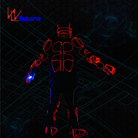 Costume LED Robot WL-0239, vêtements de rave d'Halloween, costumes LED Ironman, vêtements lumineux, costumes Ironman pour la télévision et le cinéma