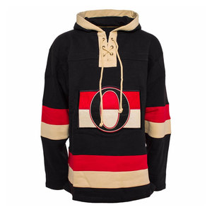 Chándal de gran tamaño con cuello de encaje para hockey sobre hielo, ropa de entrenamiento, sudaderas personalizadas para hockey sobre hielo - Product Image 3