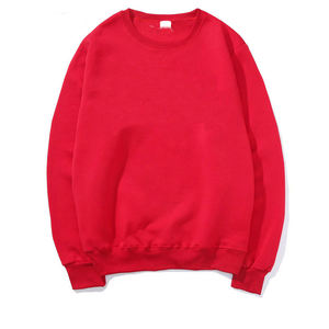 Profesional Anti-Shrink Tallas grandes Sudadera de lana Último diseño de otoño Estampado sólido Mejor precio XS 6XL Teñido liso - Product Image 1