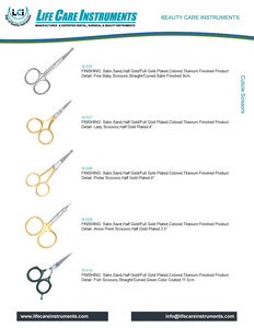 Tijeras de cutícula profesionales personalizadas, de acero inoxidable, afiladas y curvadas, venta al por mayor - Product Image 4