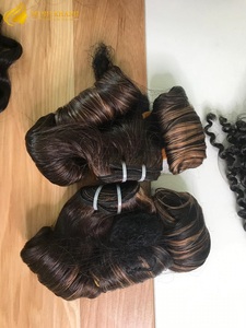 Perruque couleur Ombre brune ou rouge naturelle, extensions capillaires offre spéciale, cheveux humain péruviens, prix de gros - Product Image 4