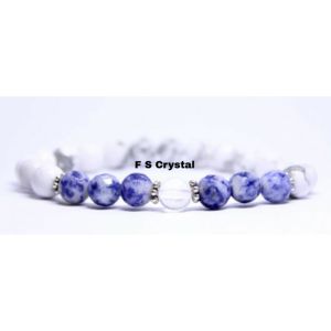 Venta al por mayor Sodalita Pulsera de piedras preciosas personalizada Estilo Feng Shui Técnica hecha a mano Ágata de alta calidad Comprar de F S CRYSTAL - Product Image 1