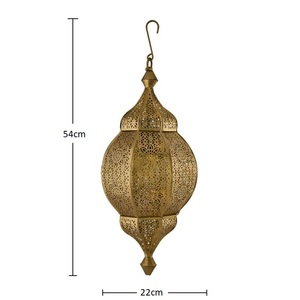 Modern Moroccan Hanging Pendant Lamp Gold/<b>Antique</b> Color - Product Image 5
