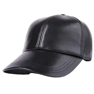 New Fashion Leather Man's Baseball Hat With Custom Logo Snapback Hats by Standard International