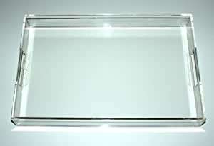Plateau de service en acrylique plateau de service en acrylique transparent avec poignées plateau en acrylique transparent personnalisé en gros - Product Image 6
