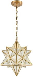 Lámpara colgante de estrella Morava, accesorio decorativo hecho a mano, de latón moderno, de cristal, de la mejor calidad - Product Image 3