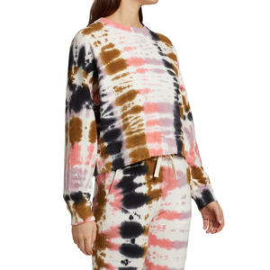 Venta al por mayor de moda de primera calidad reversible Tie Dye Print sudaderas para mujeres - Product Image 4