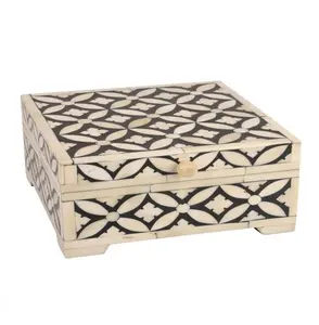 Caja Decorativa con Incrustaciones de Hueso para Decoración del Hogar y Mesa, Tendencia en Singapur, en Varios Colores y Tamaños, Joyero de Primera Calidad al por Mayor - Product Image 1