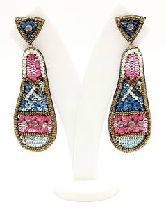 Femmes Style bohème fait à la main coton macramé boucles d'oreilles créoles style ethnique bois gland bijoux de mariage à la mode en gros - Product Image 5