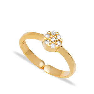 Bagues géométriques minimalistes et rondes pour femmes, bijoux en argent Sterling ajustable, fait à la main, populaire, nouvelle collection - Product Image 6