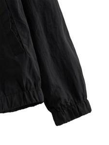 Chaqueta cortavientos con capucha y cordón de bloque de Color para mujer de talla grande verano impermeable a prueba de viento piel corta de poliéster - Product Image 4