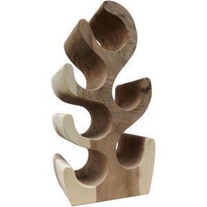 Wholesale Premium Acacia Wooden Texture Wine <b>Rack</b> 6 Bottles Stand Wine Bottle Holder for <b>Bar</b> Restaurant Hotel and Home Decor - Product Image 1