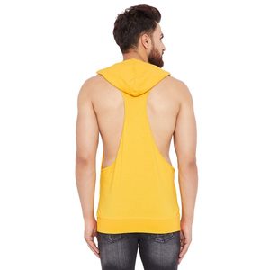 <b>Mens</b> Hooded Stringer Vest Gym Sports Hooded <b>Singlet</b> for <b>Men</b> Workout tank Tops Casual Sleeveless Hoodies on Wholesale Price - Product Image 4