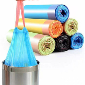 HANOI <b>PLASTIC</b> BAG HN120218 HDPE LDPE LLDPE Garbage Drawtape Bags on <b>Roll</b> with Printing for Shopping Use - Product Image 5