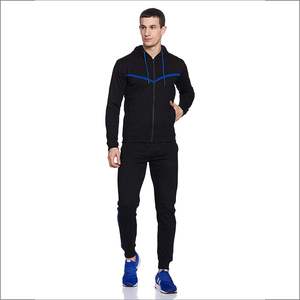 Survêtement de sport pour hommes en coton polaire, de haute qualité, personnalisé, vente en gros, ensemble 2 pièces à capuche et fermeture éclair, 2020 - Product Image 1