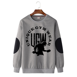 Sweat à capuche patchwork de couleur unie à col rond de haute qualité pour hommes, sur mesure, grande taille, prix de gros, différentes conceptions en éponge - Product Image 2