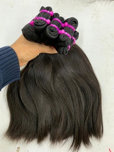 Cabello indio crudo directamente de la India Extensiones de cabello ondulado natural Cabello humano virgen Remy barato Paquetes sin procesar - Product Image 2