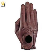 Gants de golf en cuir véritable imperméables de haute qualité, couleur personnalisée, durables, en peau de mouton souple, motif camouflage, pour gaucher, sport