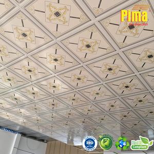 Plaques de plafond décoratives laminées, finition haute brillance, motifs artistiques - Product Image 5