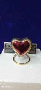 Petit souvenir rouge en laiton antique, décoration pour clés de cœur, crtion pour ceintures - Product Image 6