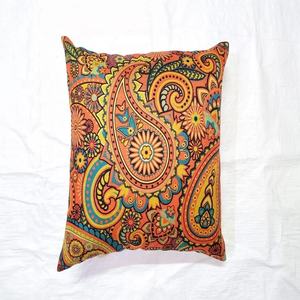 หมอนอิงพิมพ์ลายดิจิตอลลาย Paisley หมอนอิงทรงสี่เหลี่ยมพิมพ์ลายสี่เหลี่ยม - Product Image 1