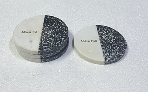 Best Quality Terrazzo Tea <b>Coasters</b> Marble <b>Coasters</b> for Drinks Mats <b>and</b> Pad Tableware Hotel Restaurant Hot Selling Resin <b>Coasters</b> - Product Image 2