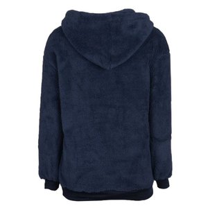 OEM Winter Women Warm Fleece Long Sleeve Hooded <b>Fluffy</b> Sweatshirt Pullover - Product Image 4