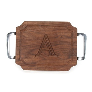 Main En Bois Bon Marché Plateau de service En Gros Designer Plat de Service Dernière Arrivée Décoratif Personnalisé Plat de Service - Product Image 6