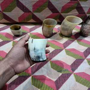 Pulido 100-200 ml Whisky Shot Horn Cup Viking Drinking Horn Cup con estilo de animal náutico Shot Wine Cup - Product Image 1