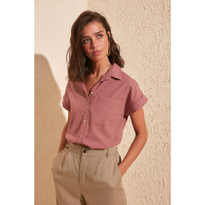 T-shirt court pour femme OEM, sublimation, manches courtes, mélange polyester/coton, col rond, style streetwear, anti-plis, séchage rapide - Product Image 6