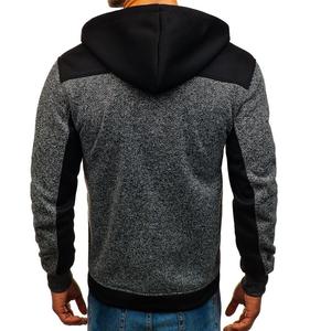 Sweat à capuche pour hommes 100% coton sweats surdimensionnés avec séchage rapide Logo personnalisé lignes dénudées style fermeture éclair vente en gros - Product Image 5