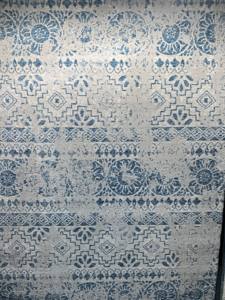 พรมขนฟูหนึ่งกองที่นุ่มสามารถซักได้สำหรับห้องนั่งเล่นหรือใช้งานกลางแจ้งที่มีลวดลายสี่เหลี่ยมในผ้าไหมโพลีเอสเตอร์ขนสัตว์ - Product Image 2