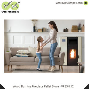 Estufa de Pellets Moderna Independiente de 12.5 kW, 777x405x970 mm, Chimenea de Leña de Acero con Aislamiento Térmico - Product Image 3