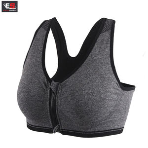 Soutien-gorge pour dames avec fermeture à glissière Soutien-gorge de sport sans armature pour femmes sans couture et rembourré, parfait pour la course et les entraînements de yoga - Product Image 4