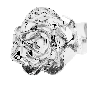 Sanaar Crafts Natural Rose Dipped in Silver-Father's Day <b>Gift</b> From Delhi - Product Image 1