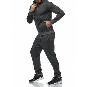 Printemps automne ensembles de course hommes Sport costumes ensemble de vêtements de sport Fitness entraînement chaud respirant survêtement poche zippée Jogging costume - Product Image 6