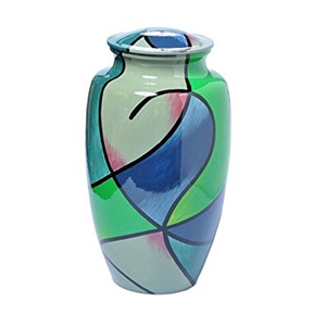 Urne funéraire en aluminium massif avec motif imprimé papillon agréable Urne funéraire commémorative Urnes funéraires à vendre - Product Image 4