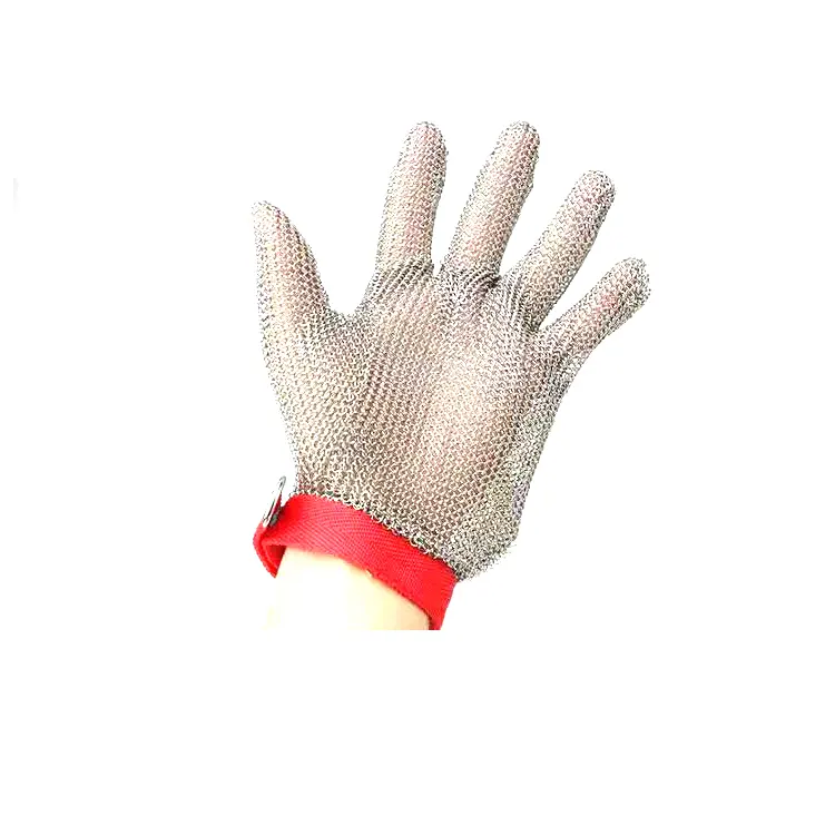 Neu verkaufte Anti Cut Safety Edelstahl 5 Finger Metall Safety Butcher Mesh Handschuhe